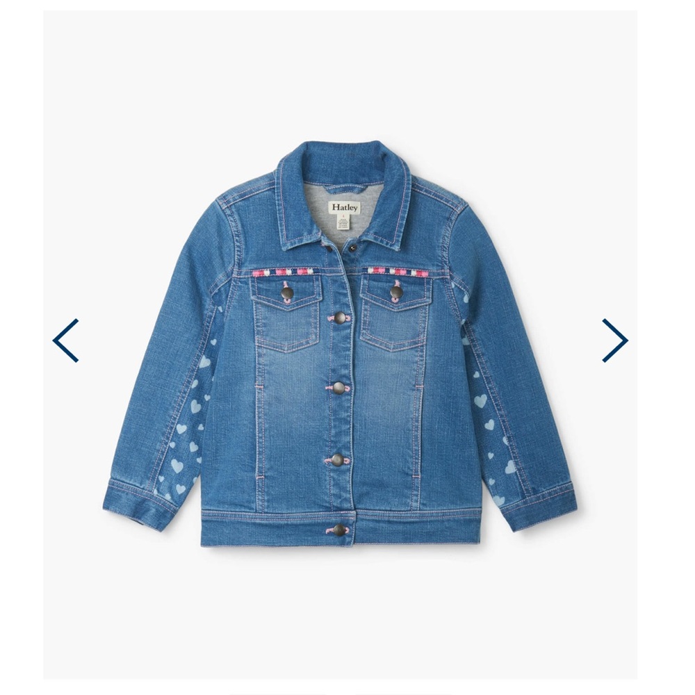 Hayley heart denim jacket size 6 excellent condition - Picture 2 of 4